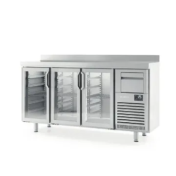 Show details for Infrico 3 Glass Dr Tall Back Bar Counter With Upstand 510L - FMPP2000CR Picture of Infrico 3 Glass Dr Tall Back Bar Counter With Upstand 510L - FMPP2000CR