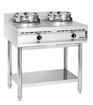 Show details for Bartscher Wok cooker, 2 burners Freestanding - 1052103 Picture of Bartscher Wok cooker, 2 burners Freestanding - 1052103