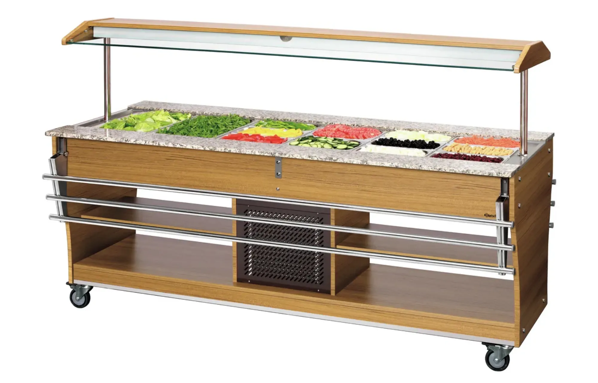 Picture of Bartscher Buffet trolley, cold, 6x 1/1 GN - 125527