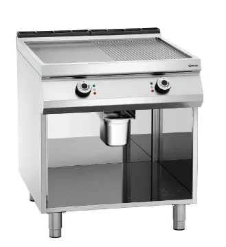 Show details for Bartscher Electric griddle plate, 1/2+1/2,OBU Freestanding - 296511 Picture of Bartscher Electric griddle plate, 1/2+1/2,OBU Freestanding - 296511