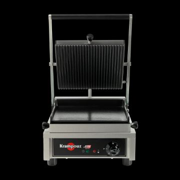 Show details for KRAMPOUZ GECID3BO - Multi Contact Grill Small - Ribbed plate top-smooth plate bottom - GECID3BO Picture of KRAMPOUZ GECID3BO - Multi Contact Grill Small - Ribbed plate top-smooth plate bottom - GECID3BO