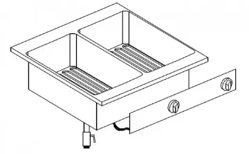 Show details for Giorik LFE6850D Drop In Twin Tank Electric Fryer - LFE6850D Picture of Giorik LFE6850D Drop In Twin Tank Electric Fryer - LFE6850D