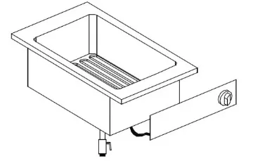 Show details for Giorik LFE4850D Drop In Single Tank Electric Fryer - LFE4850D Picture of Giorik LFE4850D Drop In Single Tank Electric Fryer - LFE4850D