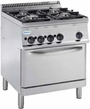 Show details for Tecnoinox PF70V7 Medium Duty 4 Burner Range With Electric Fan Oven - PF70V7 Picture of Tecnoinox PF70V7 Medium Duty 4 Burner Range With Electric Fan Oven - PF70V7