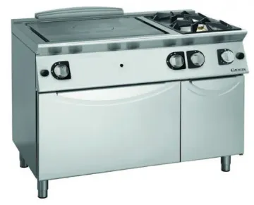 Show details for Giorik TG76FTR Medium Duty Gas Solid Top Range + 2 Open Burners - TG76FTR Picture of Giorik TG76FTR Medium Duty Gas Solid Top Range + 2 Open Burners - TG76FTR