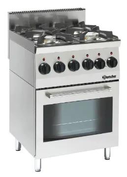 Show details for Bartscher Gas stove 600, W600, 4BR, elO Freestanding - 1315563 Picture of Bartscher Gas stove 600, W600, 4BR, elO Freestanding - 1315563