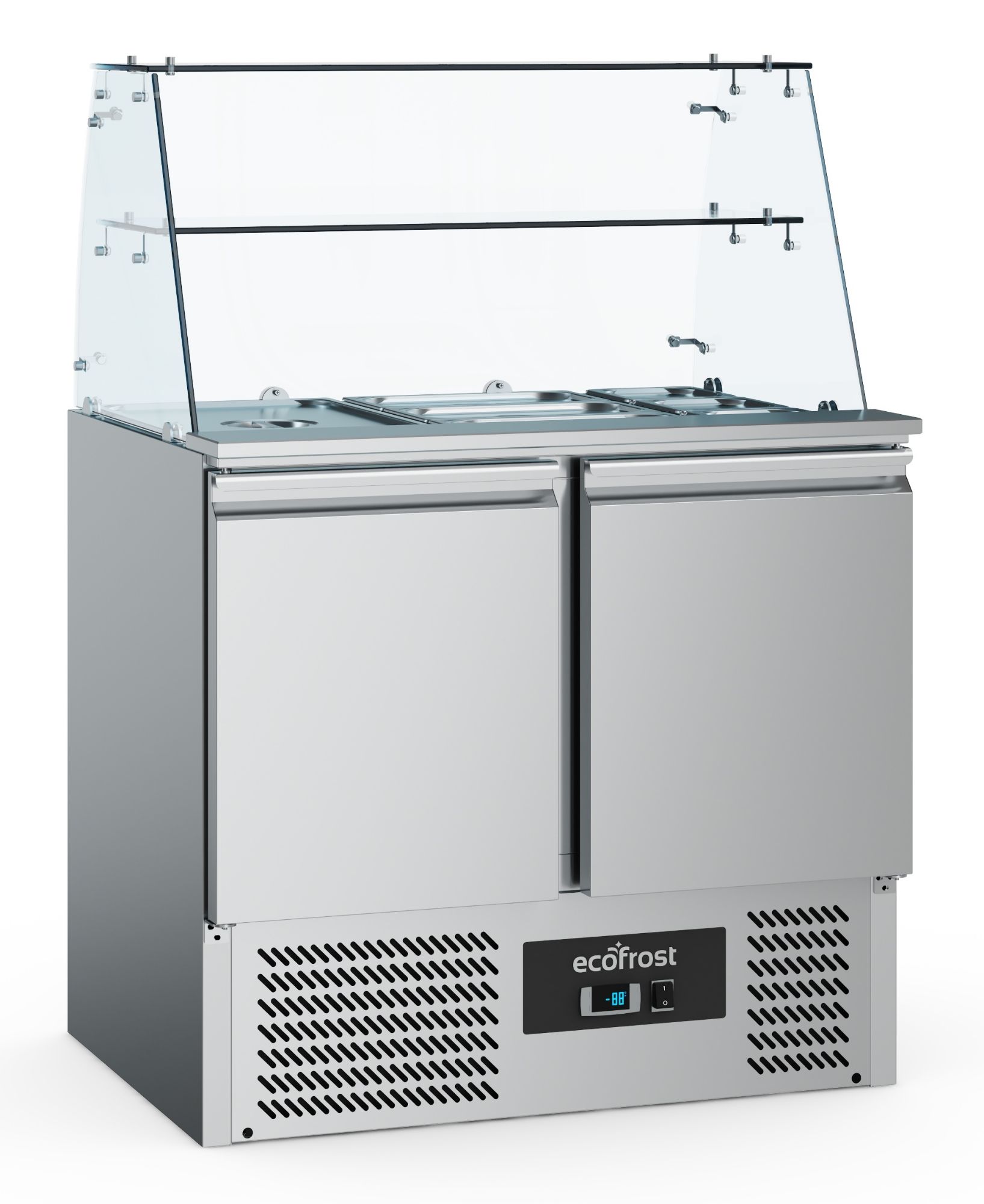 Picture of REFRIGERATED SALADETTE WITH GLASS COVER 2 DOORS - 7950.5105