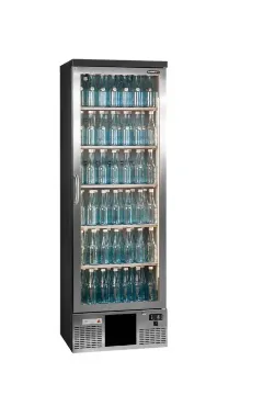 Show details for Gamko Maxiglass MG3/300LGCS Left Hand Hinged Stainless Steel Frame Glass Door Upright Bottle Cooler 300 Litres - MG3-300LGCS Picture of Gamko Maxiglass MG3/300LGCS Left Hand Hinged Stainless Steel Frame Glass Door Upright Bottle Cooler 300 Litres - MG3-300LGCS