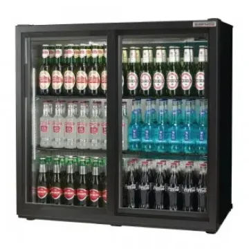 Show details for Autonumis RQC10001 Maxi Black Sliding Double Door Bottle Cooler 252 Litres - RQC10001 Picture of Autonumis RQC10001 Maxi Black Sliding Double Door Bottle Cooler 252 Litres - RQC10001