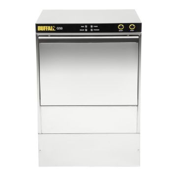 Show details for Buffalo Undercounter Glasswasher with Drain Pump 500x500mm Baskets - DW468 Picture of Buffalo Undercounter Glasswasher with Drain Pump 500x500mm Baskets - DW468