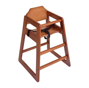 Show details for Bolero Wooden Highchair Dark Wood Finish - DL901 Picture of Bolero Wooden Highchair Dark Wood Finish - DL901