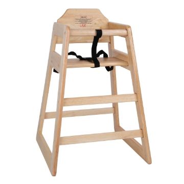 Show details for Bolero Wooden Highchair Natural Finish - DL900 Picture of Bolero Wooden Highchair Natural Finish - DL900