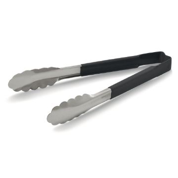 Show details for Vollrath Black Utility Grip Kool Touch Tong 9" - DC243 Picture of Vollrath Black Utility Grip Kool Touch Tong 9" - DC243