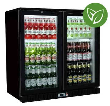 Show details for Sterling Pro Green SP2HC-BH Black Hinged Double Door Bottle Cooler 192 Ltrs / 180 Bottles - SP2HC-BH Picture of Sterling Pro Green SP2HC-BH Black Hinged Double Door Bottle Cooler 192 Ltrs / 180 Bottles - SP2HC-BH