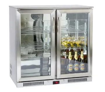Show details for Economy Ecomy NT2ST-HC Stainless Steel Hinged Double Door Bottle Cooler 220 Litres - NT2ST-HC Picture of Economy Ecomy NT2ST-HC Stainless Steel Hinged Double Door Bottle Cooler 220 Litres - NT2ST-HC