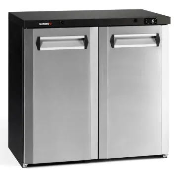 Show details for Gamko Maxiglass MG3/250CS Hinged Double Door Undercounter Stainless Steel Front Bottle Cooler 250 Litres - MG3-250CS Picture of Gamko Maxiglass MG3/250CS Hinged Double Door Undercounter Stainless Steel Front Bottle Cooler 250 Litres - MG3-250CS