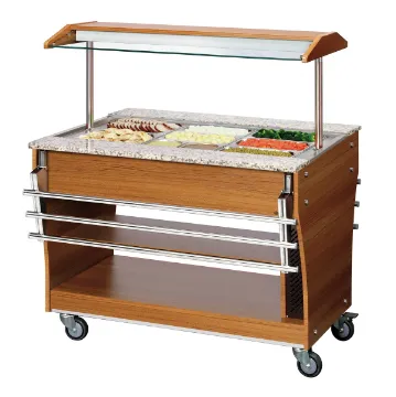 Show details for Bartscher Buffet trolley, hot, 3x 1/1GN - 125614 Picture of Bartscher Buffet trolley, hot, 3x 1/1GN - 125614