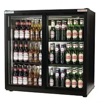 Show details for Autonumis RVC10001 EcoChill 3ft Black Sliding Double Door Bottle Cooler 195 Litres - RVC10001 Picture of Autonumis RVC10001 EcoChill 3ft Black Sliding Double Door Bottle Cooler 195 Litres - RVC10001