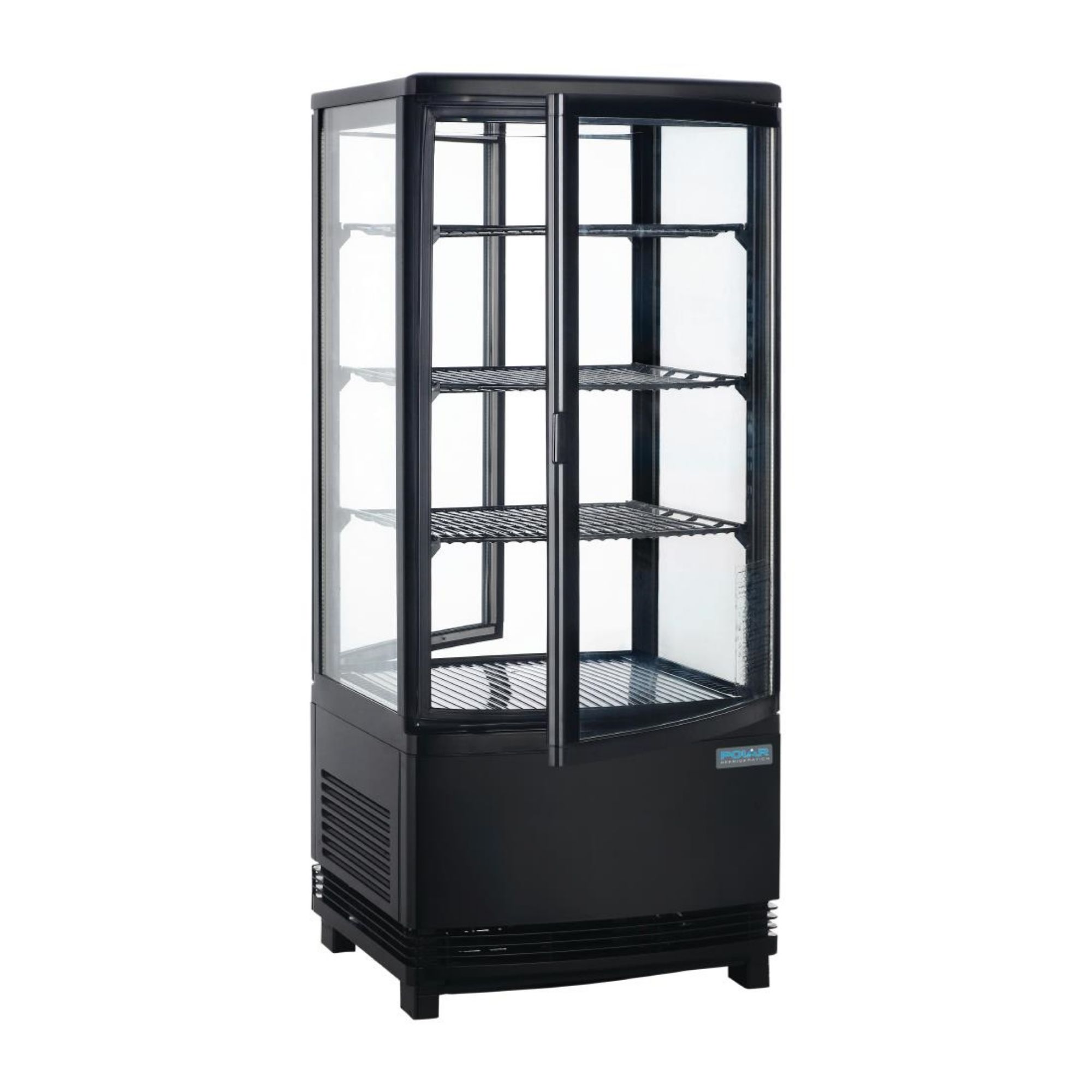 Picture of Polar C-Series Energy Efficient Curved Door Display Fridge Black 86Ltr - CX574