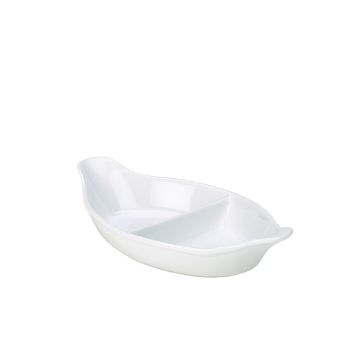 Show details for GenWare Divided Vegetable Dish 28cm/11" - BD128-W Picture of GenWare Divided Vegetable Dish 28cm/11" - BD128-W