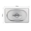 Picture of Vogue Stainless Steel 1/4 Gastronorm Lid - K972