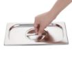 Picture of Vogue Stainless Steel 1/4 Gastronorm Lid - K972