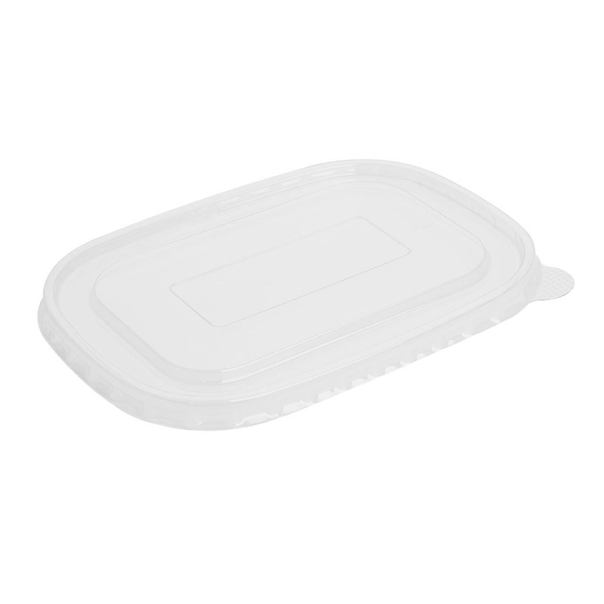 Picture of Fiesta Recyclable PET Lids for Rectangular Containers (300 Pack) - HW626