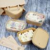 Picture of Fiesta Recyclable PP Lids for Rectangular Containers (300 Pack) - HW625