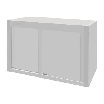 Show details for Vogue Wall Cupboard Stainless Steel 650x1200x400mm - FU581 Picture of Vogue Wall Cupboard Stainless Steel 650x1200x400mm - FU581