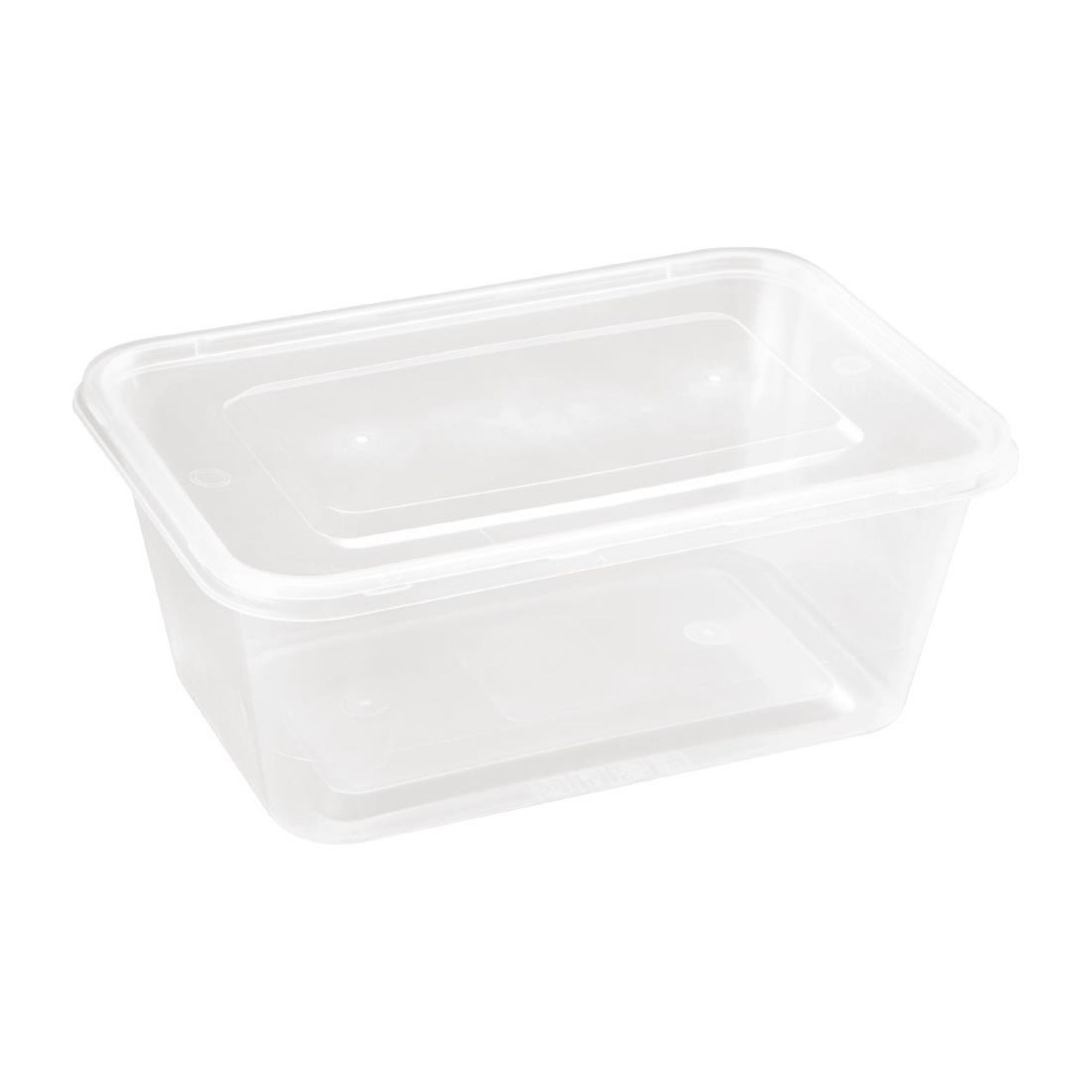 Picture of Fiesta Recyclable Plastic Microwavable Containers with Lid Large 1000ml (250 Pack) - DM183