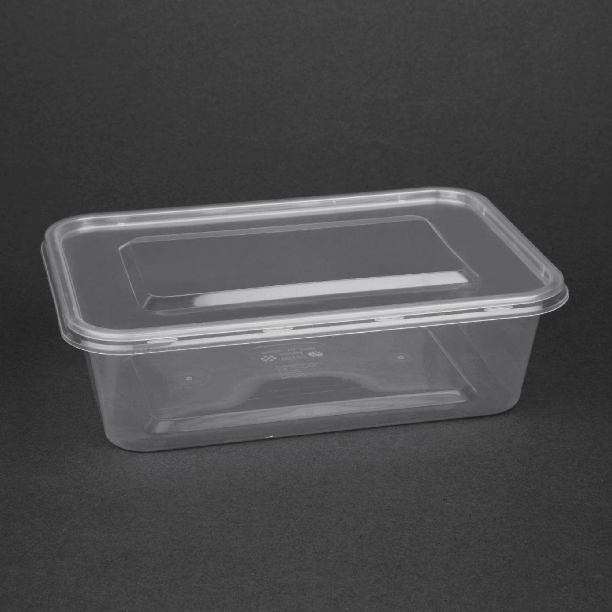 Picture of Fiesta Recyclable Plastic Microwavable Containers with Lid Medium 650ml (250 Pack) - DM182