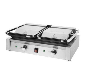 Show details for Buffalo Bistro Double Ribbed Contact Grill - CU604 Picture of Buffalo Bistro Double Ribbed Contact Grill - CU604