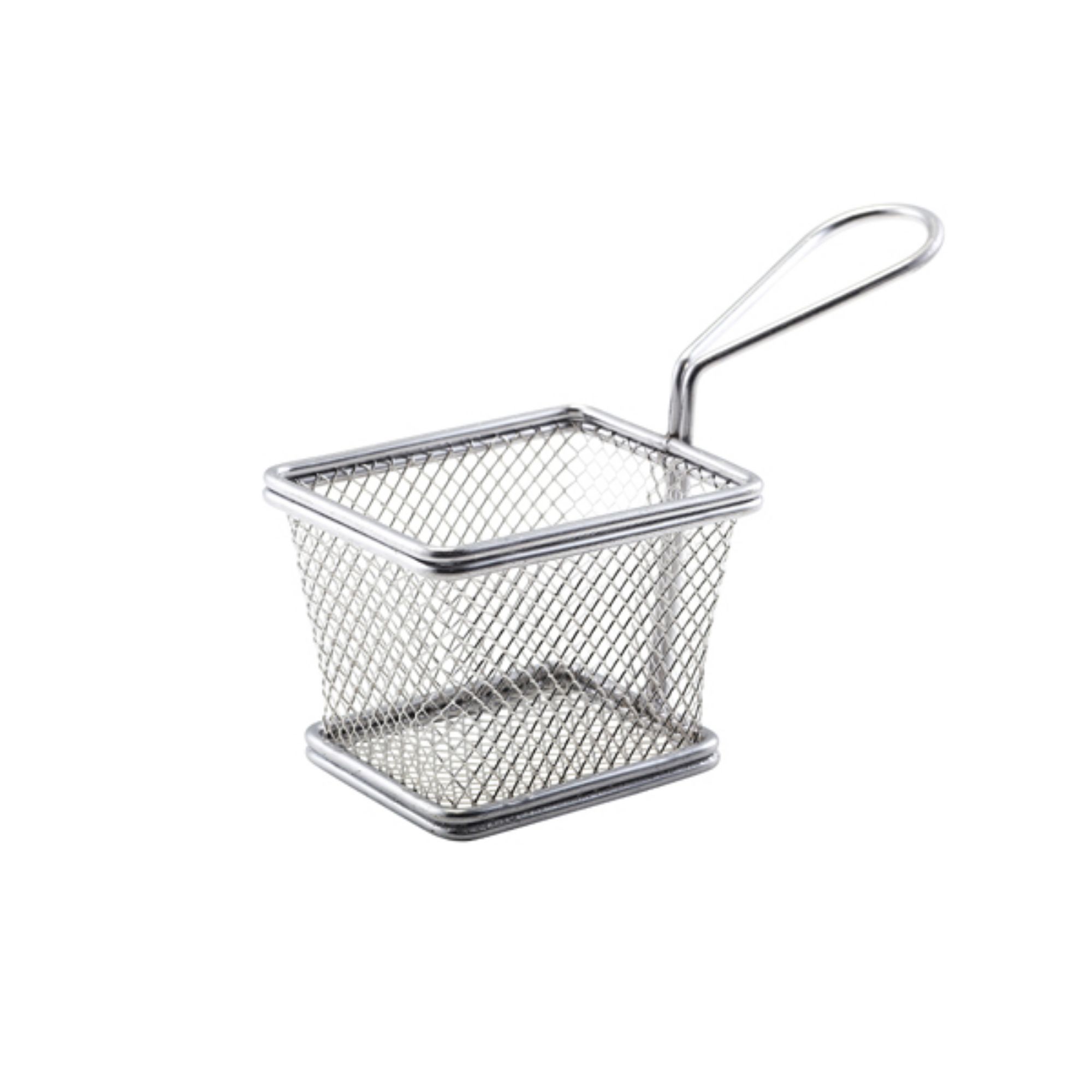 Picture of Serving Fry Basket Rectangular 10 X 8 X 7.5cm - SVB1008