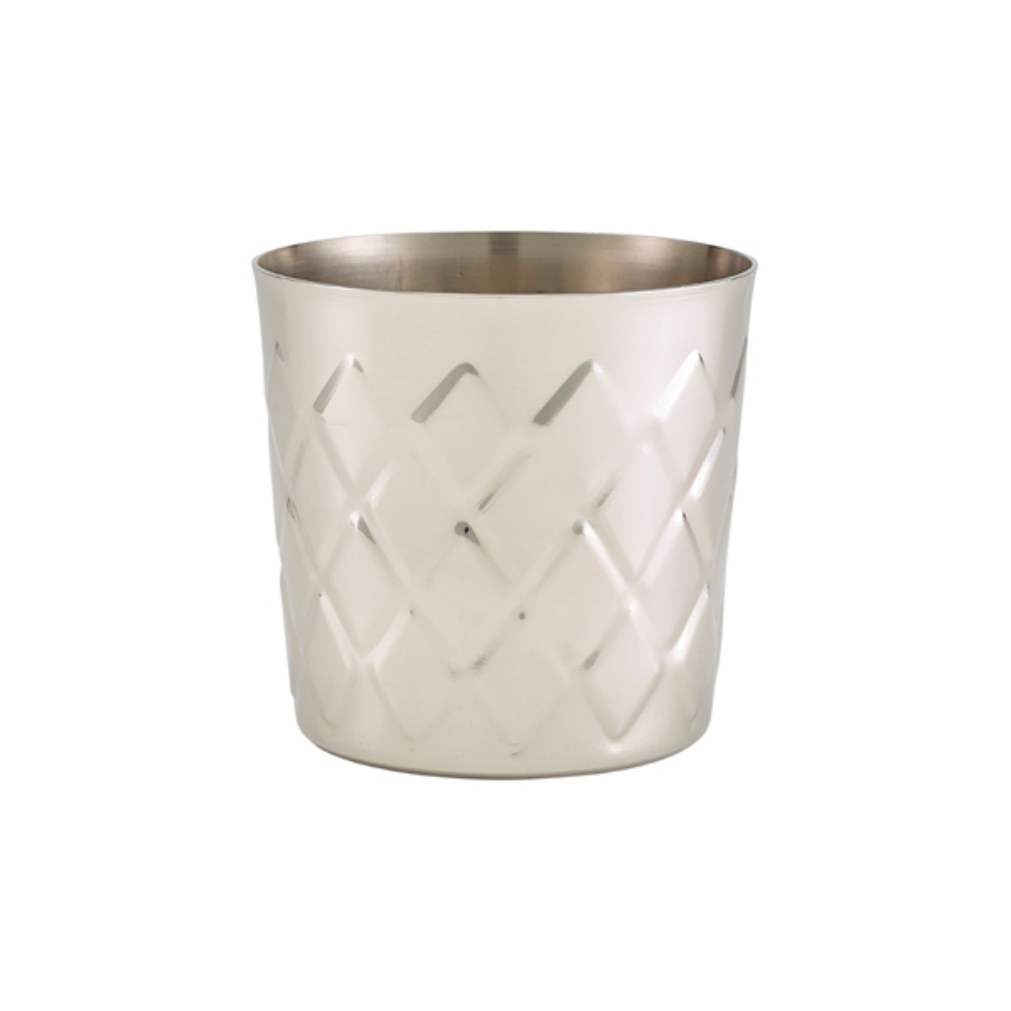 Picture of Diamond Pattern Stainless Steel Serving Cup 8.5 x 8.5cm - SVD8