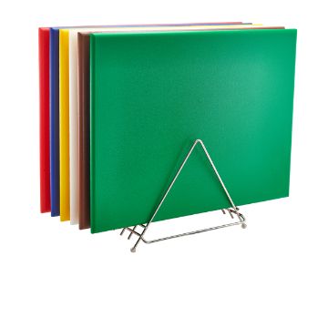 Show details for High Density Chopping Board And Rack Set 24 x 18 x 0.75" - HDSETRCK34 Picture of High Density Chopping Board And Rack Set 24 x 18 x 0.75" - HDSETRCK34
