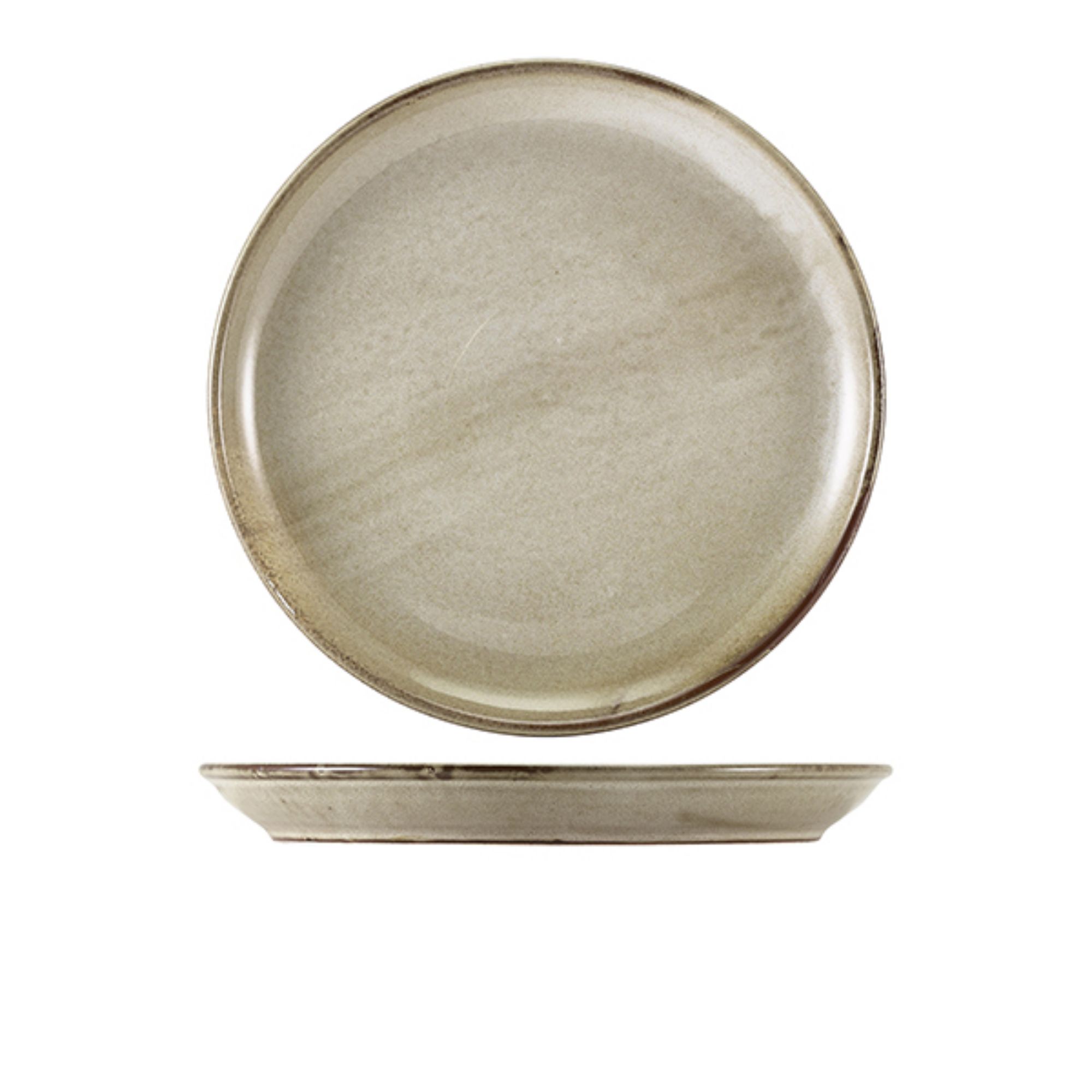 Picture of Terra Porcelain Grey Coupe Plate 27.5cm - CP-PG27