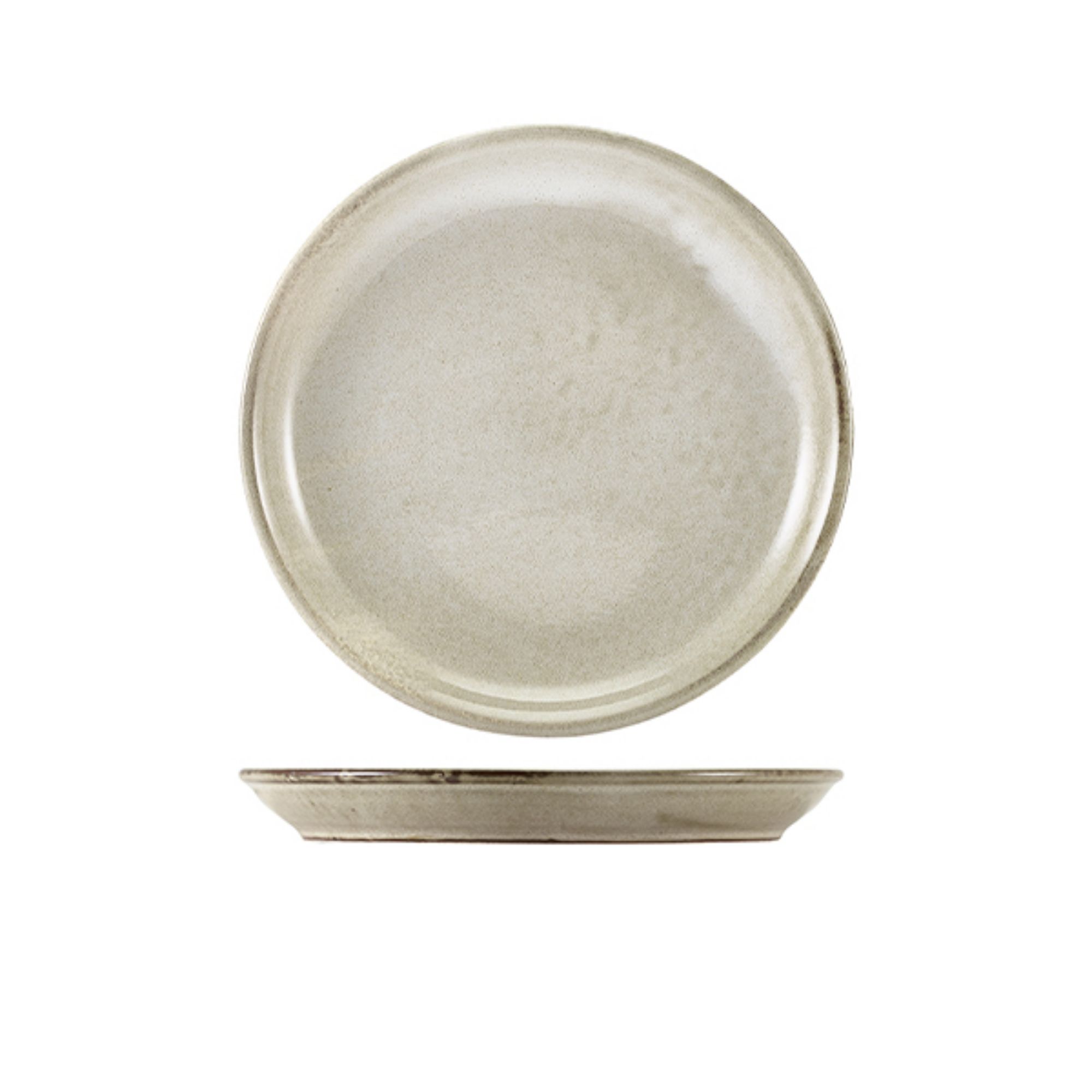 Picture of Terra Porcelain Grey Coupe Plate 19cm - CP-PG19