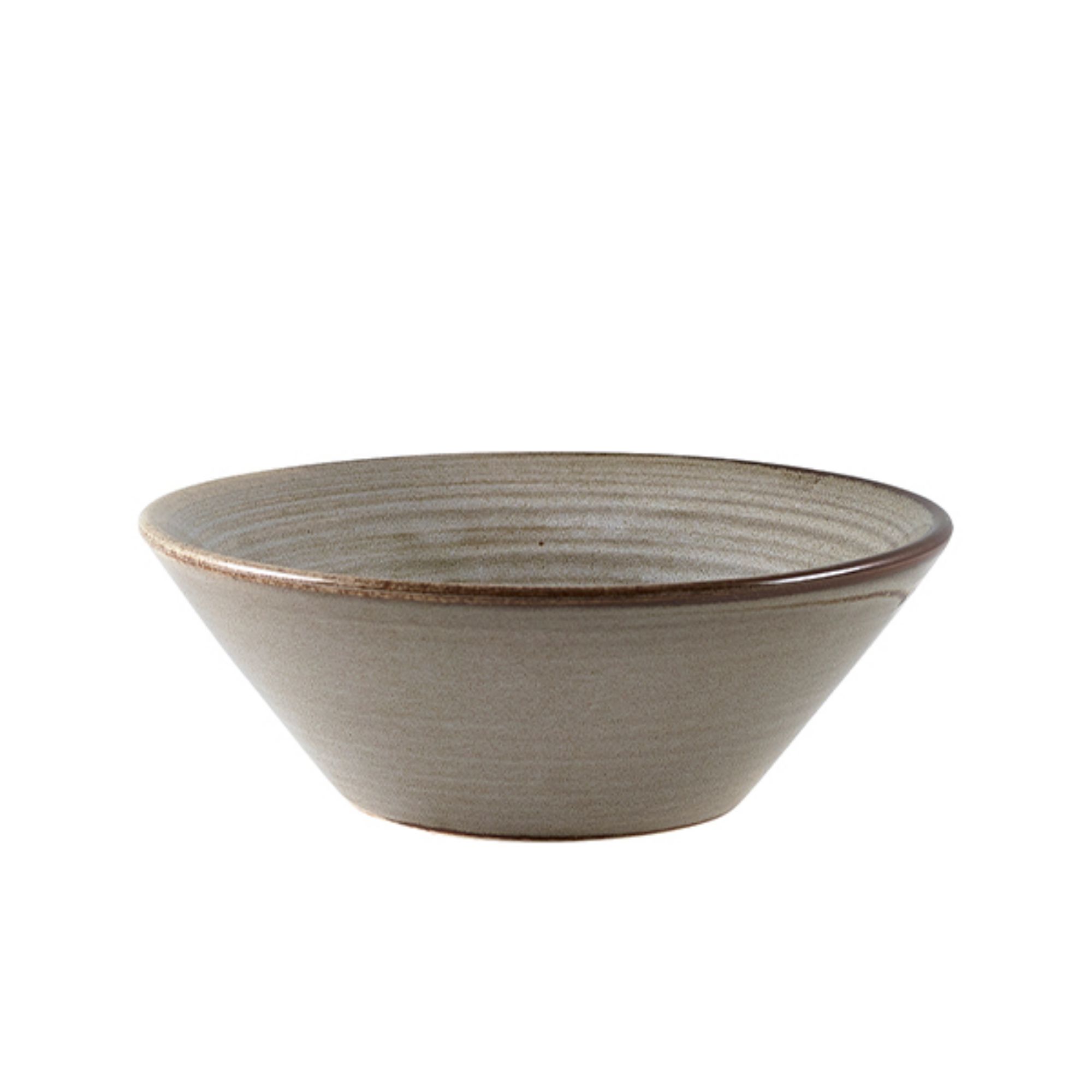 Picture of Terra Porcelain Grey Conical Bowl 14cm - CN-PG14