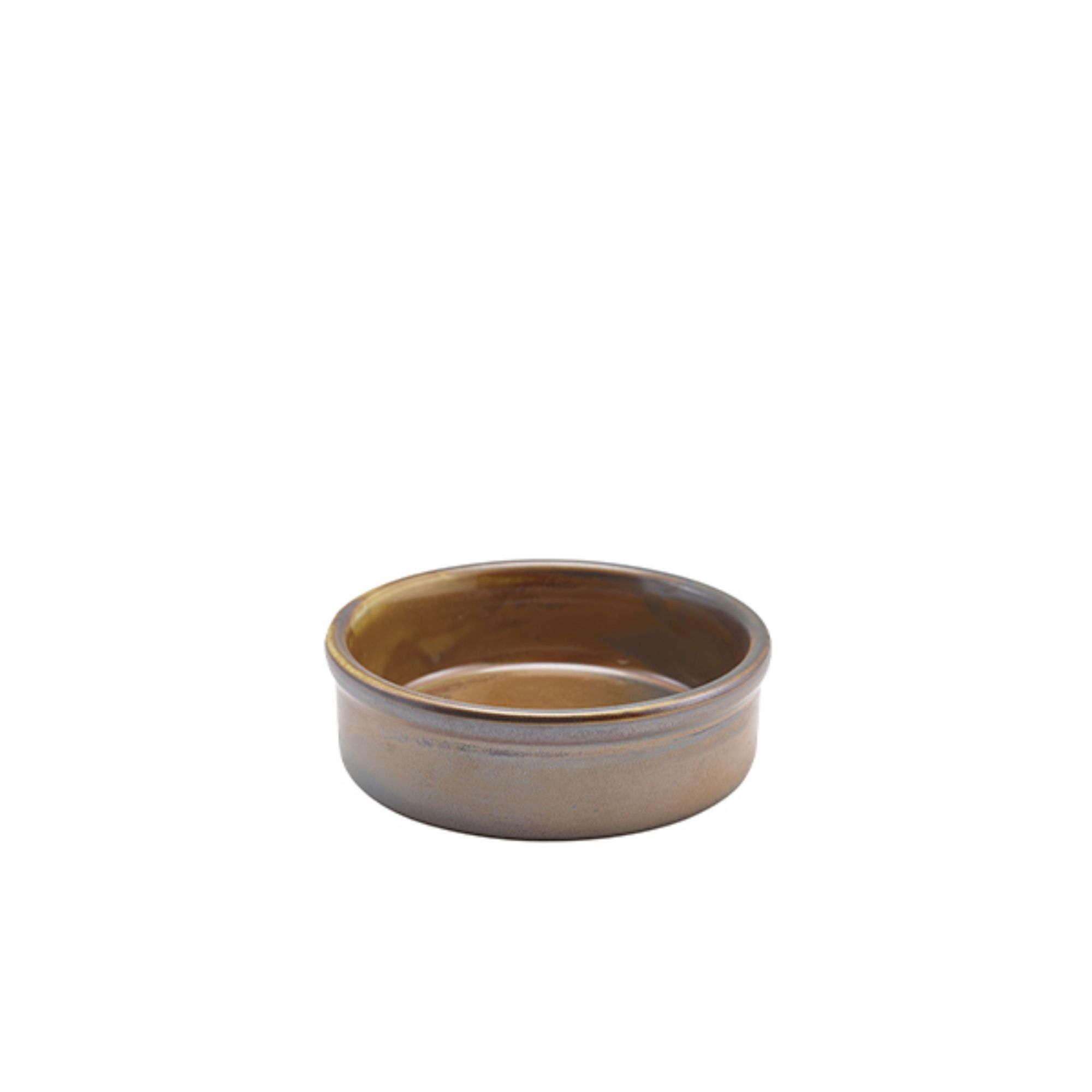 Picture of Terra Porcelain Rustic Copper Tapas Dish 10cm - TD-PRC10