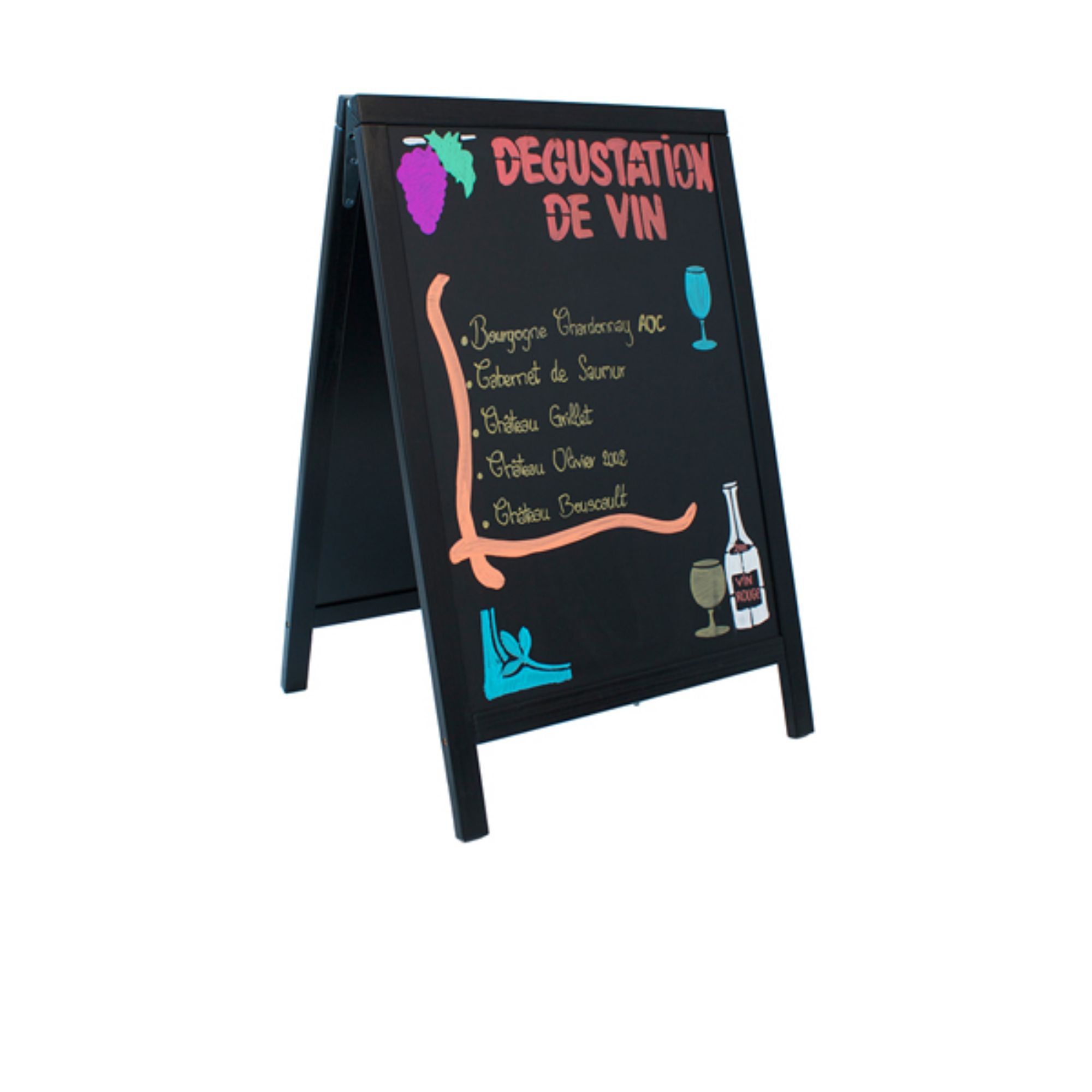 Picture of Duplo A-Board 55X85cm  Black - SBD-BL-85