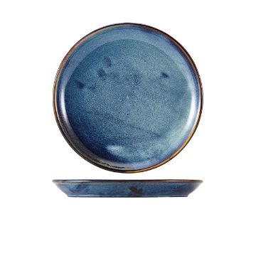 Show details for Terra Porcelain Aqua Blue Coupe Plate 24cm - Pack of 6 - CP-PBL24 Picture of Terra Porcelain Aqua Blue Coupe Plate 24cm - Pack of 6 - CP-PBL24