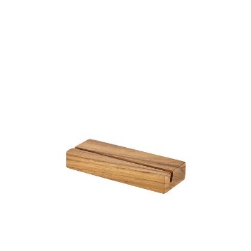 Show details for Acacia Wood Menu Stand 20 x 3.2 x 7.5cm - WMS20 Picture of Acacia Wood Menu Stand 20 x 3.2 x 7.5cm - WMS20