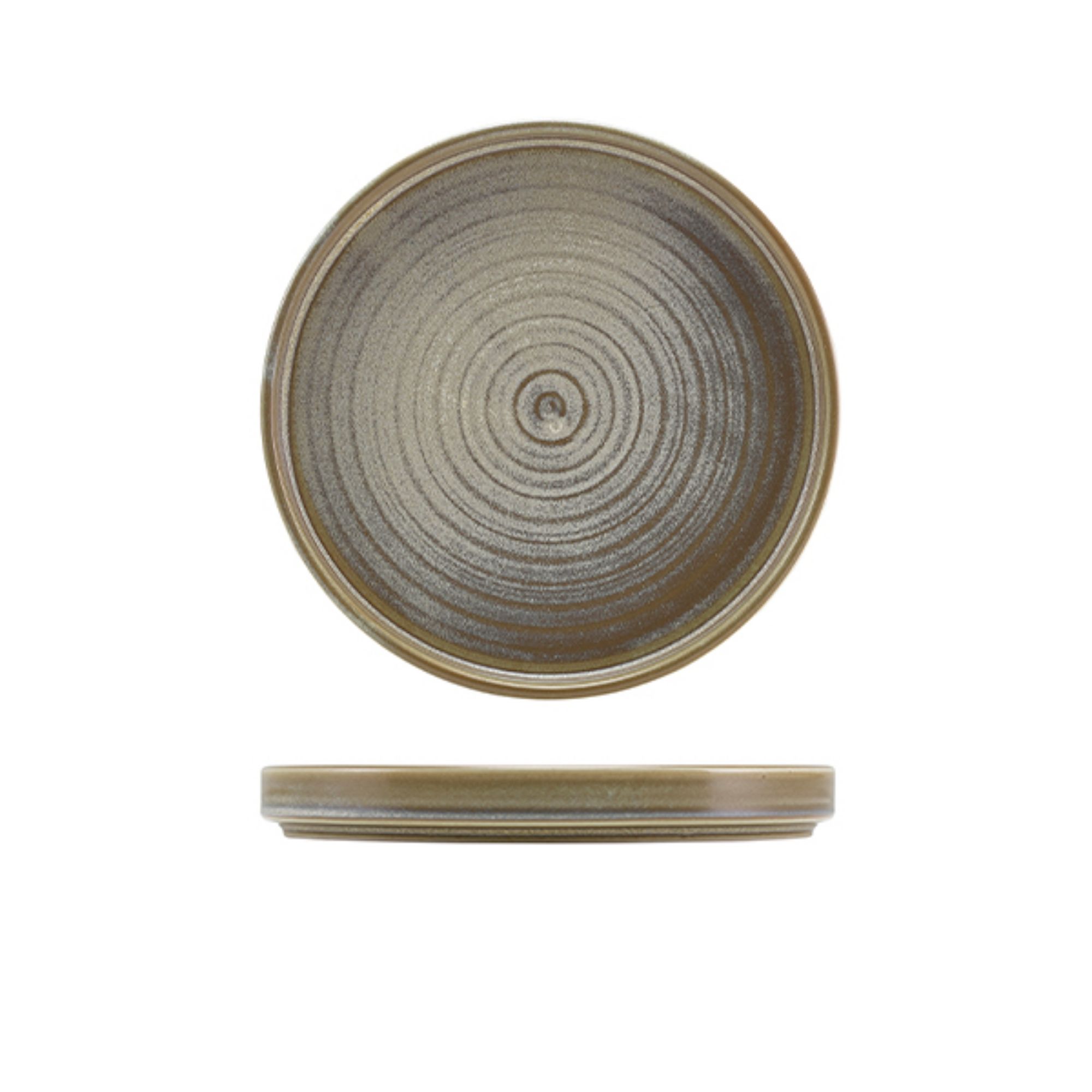 Picture of Terra Porcelain Matt Grey Low Presentation Plate 18cm - LP-PMG18