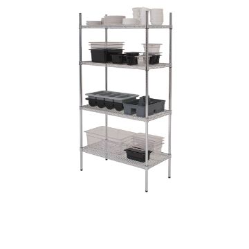 Show details for GenWare 4 Tier Wire Racking 183 x 45 x 183cm - 222-7218 Picture of GenWare 4 Tier Wire Racking 183 x 45 x 183cm - 222-7218