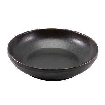 Show details for Terra Porcelain Black Coupe Bowl 27.5cm - Pack of 6 - CB-PBK27 Picture of Terra Porcelain Black Coupe Bowl 27.5cm - Pack of 6 - CB-PBK27