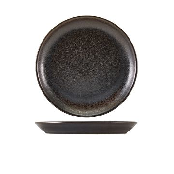 Show details for Terra Porcelain Black Coupe Plate 24cm - Pack of 6 - CP-PBK24 Picture of Terra Porcelain Black Coupe Plate 24cm - Pack of 6 - CP-PBK24