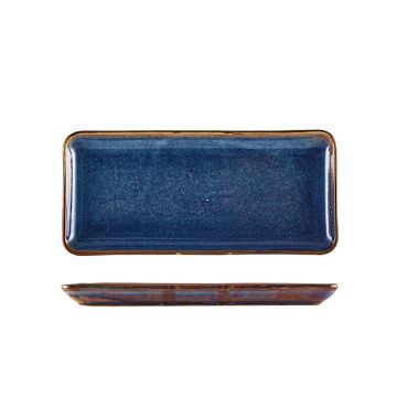 Show details for Terra Porcelain Aqua Blue Narrow Rectangular Platter 27 x 12.5cm - Pack of 6 - NR-PBL27 Picture of Terra Porcelain Aqua Blue Narrow Rectangular Platter 27 x 12.5cm - Pack of 6 - NR-PBL27