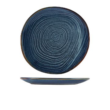 Show details for Terra Porcelain Aqua Blue Organic Plate 28.5cm - Pack of 6 - CP-PBLG28 Picture of Terra Porcelain Aqua Blue Organic Plate 28.5cm - Pack of 6 - CP-PBLG28