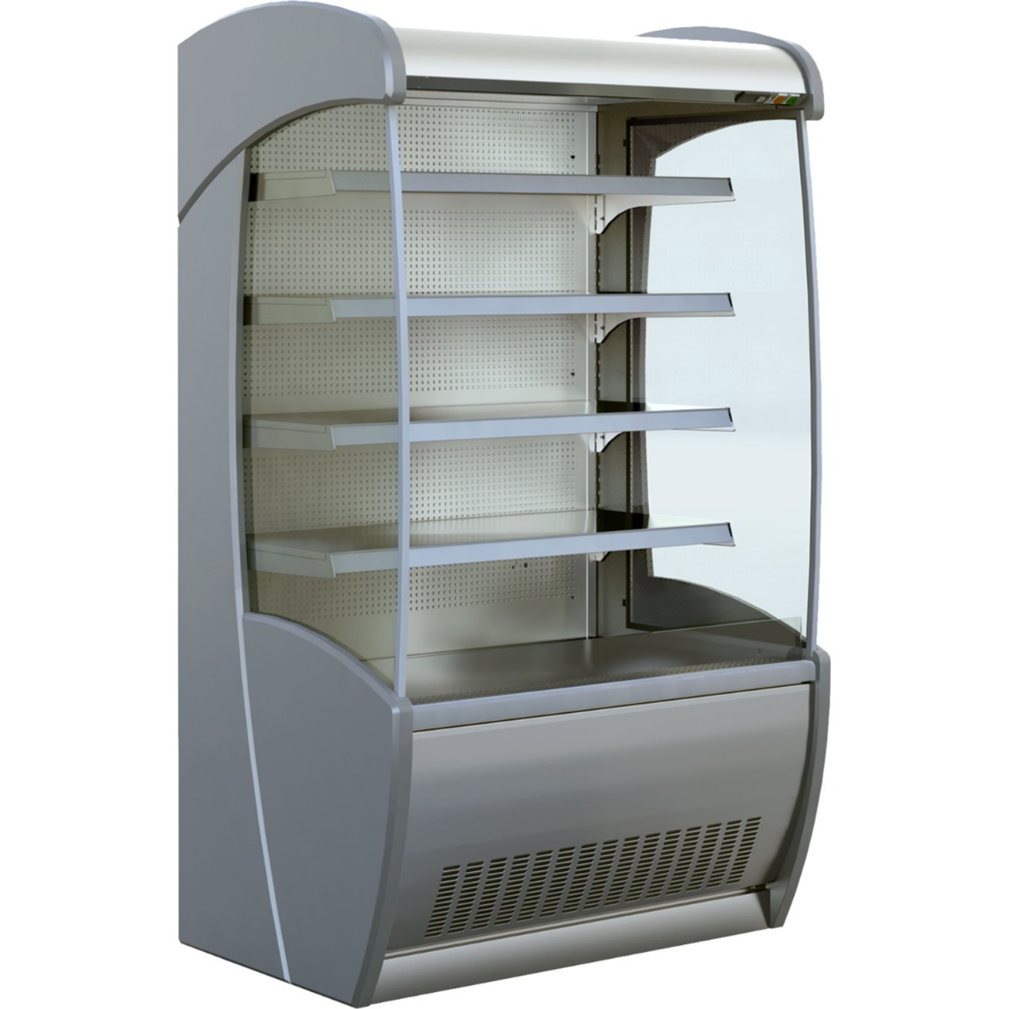 Picture of PESSOA850 SS 1250 FV LC Stainless Steel Tiered Display 1330MM Wide - PESSOA850 SS 1250 FV LC