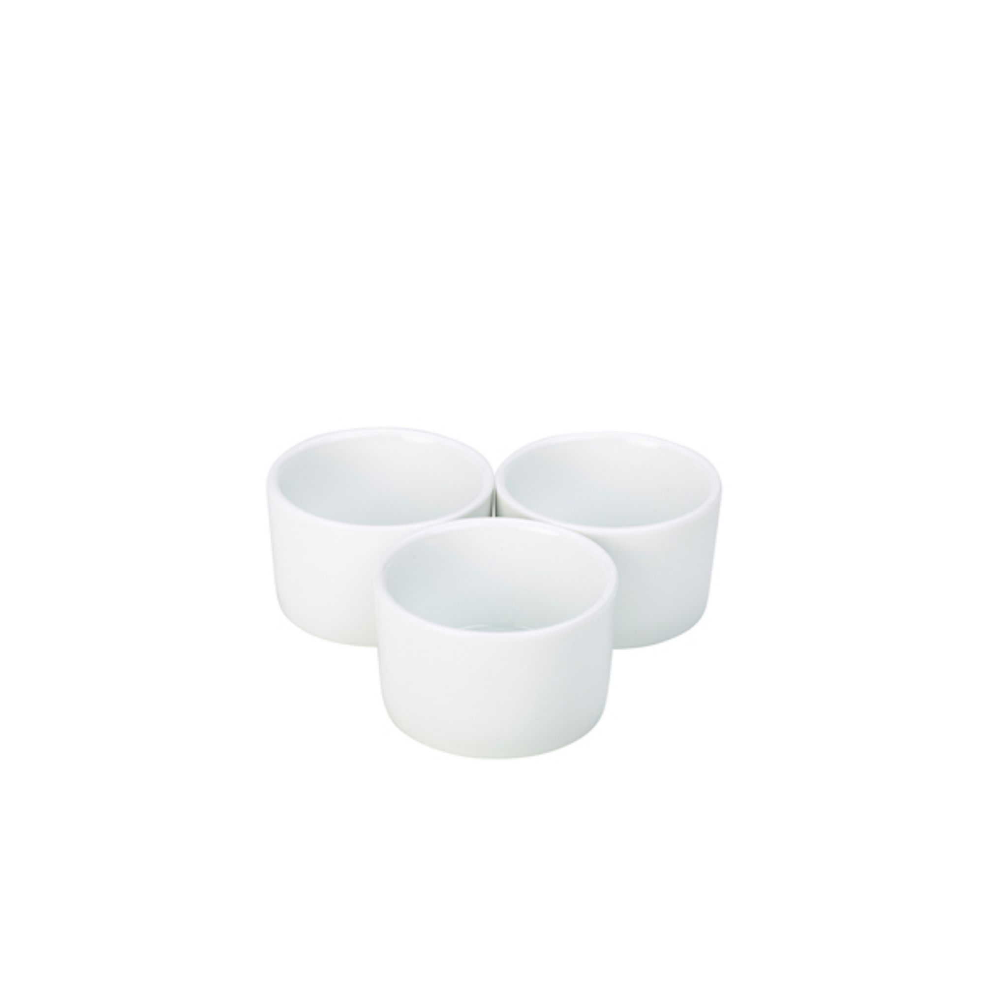 Picture of Genware Porcelain Contemporary Smooth Ramekin 9cm/3.5" - RAMCON9-W